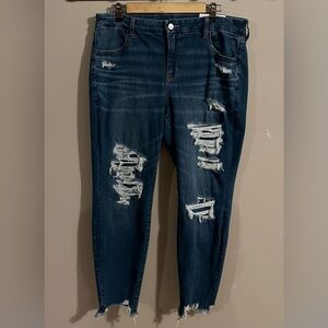 American Eagle Distressed Blue Jegging Jeans